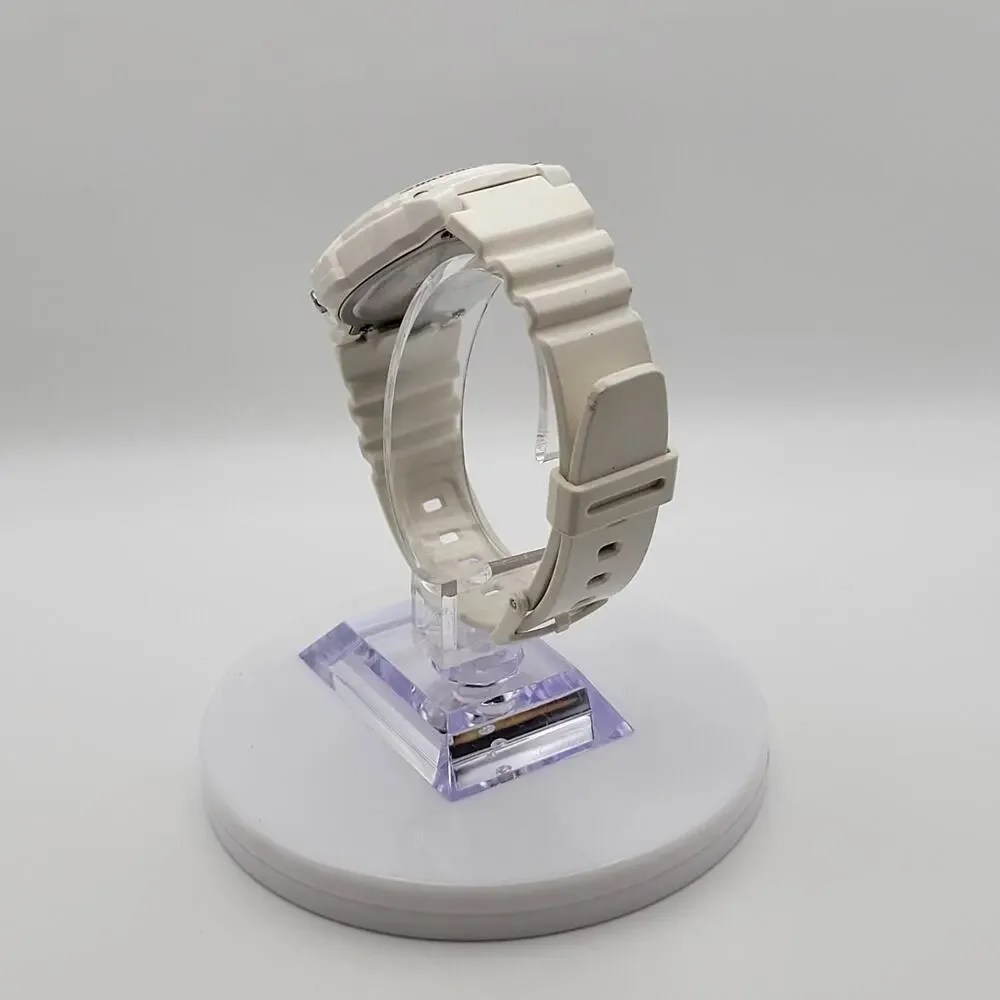 Casio W-214HC Glossy White Illuminator Digital Watch — Discontinued Model